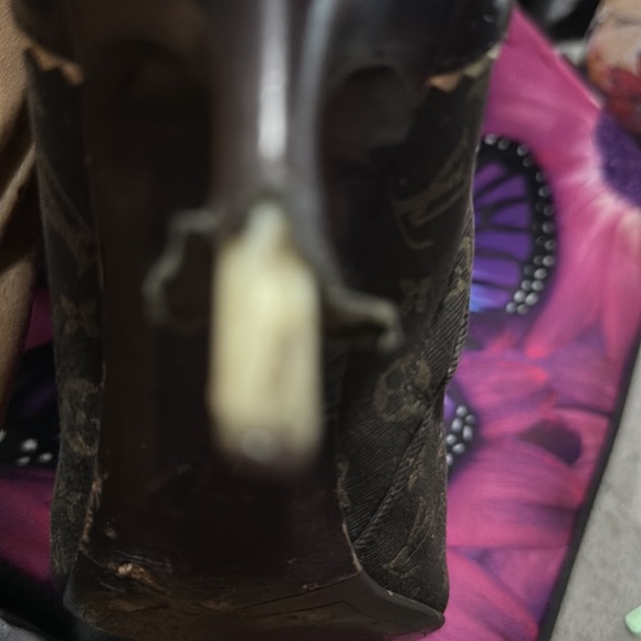 Louis Vuitton Monogram Brown Canvas and Leather Pointy toe booties sz 39 - Picture 8 of 11